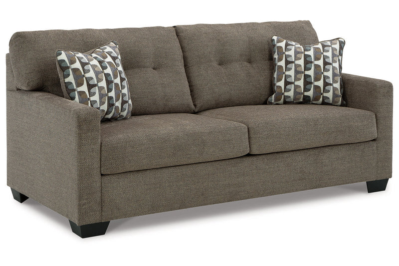 Mahoney Chocolate Sofa and Chaise -  Ashley - Lara Furniture