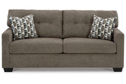 Mahoney Chocolate Sofa and Chaise -  Ashley - Lara Furniture