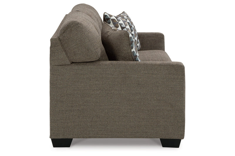 Mahoney Chocolate Sofa and Chaise -  Ashley - Lara Furniture