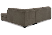 Mahoney Chocolate 2-Piece Sleeper Sectional with Chaise -  Ashley - Lara Furniture