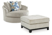 Maxon Place  Oversized Chair and Ottoman -  Ashley - Lara Furniture