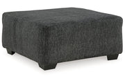 Biddeford Shadow Oversized Swivel Chair and Ottoman -  Ashley - Lara Furniture