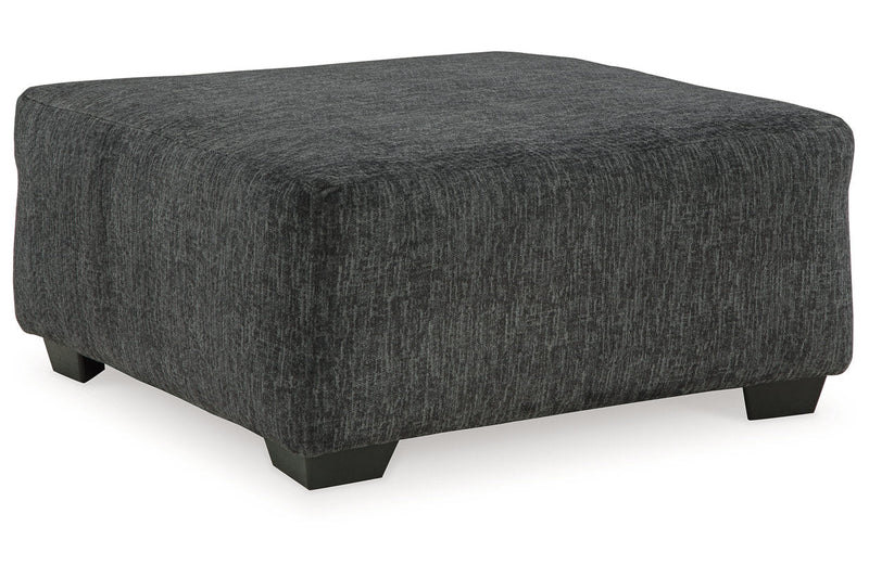 Biddeford Shadow Oversized Swivel Chair and Ottoman -  Ashley - Lara Furniture