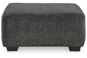 Biddeford Shadow Oversized Swivel Chair and Ottoman -  Ashley - Lara Furniture