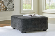 Biddeford Shadow Oversized Swivel Chair and Ottoman -  Ashley - Lara Furniture