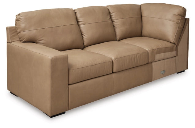 Bandon Toffee Leather 3-Piece RAF Sectional