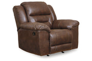 Stoneland Chocolate Reclining Sofa, Loveseat and Recliner -  Ashley - Lara Furniture