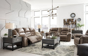 Stoneland Reclining Sofa, Loveseat and Recliner in Fossil from Ashley - Lara Furniture