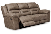 Stoneland Fossil Reclining Sofa and Power Reclining Loveseat -  Ashley - Lara Furniture