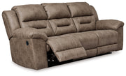 Stoneland Reclining Sofa and Loveseat in Fossil from Ashley - Lara Furniture