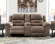 Stoneland Power Reclining Sofa, Loveseat and Recliner in Fossil from Ashley - Lara Furniture