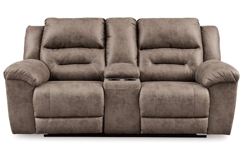 Stoneland Fossil Reclining Sofa and Power Reclining Loveseat -  Ashley - Lara Furniture