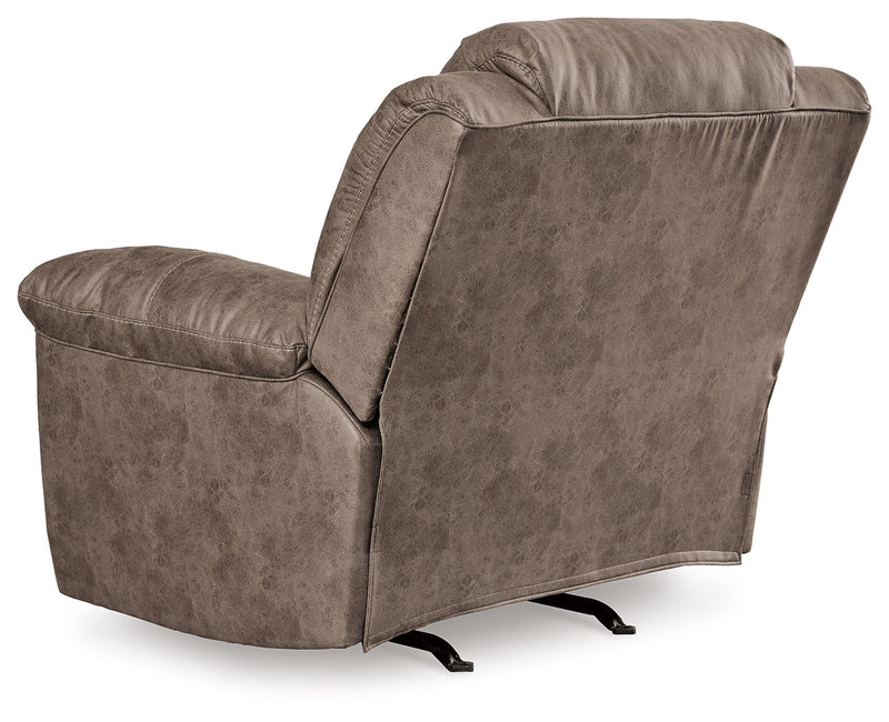 Stoneland Power Reclining Sofa, Loveseat and Recliner in Fossil from Ashley - Lara Furniture