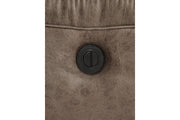 Stoneland Fossil Reclining Loveseat and Power Recliner -  Ashley - Lara Furniture