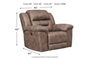 Stoneland Fossil Reclining Loveseat and Power Recliner -  Ashley - Lara Furniture