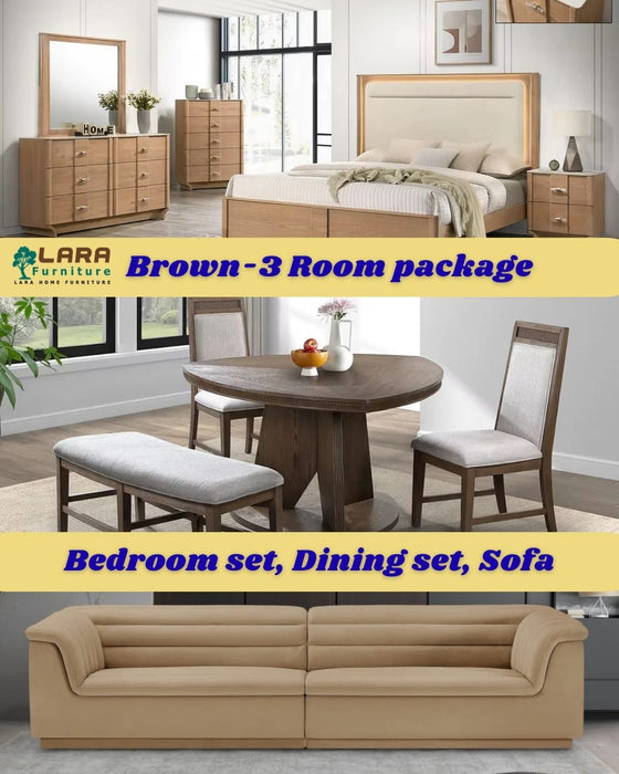 Brown - 3 Room Package