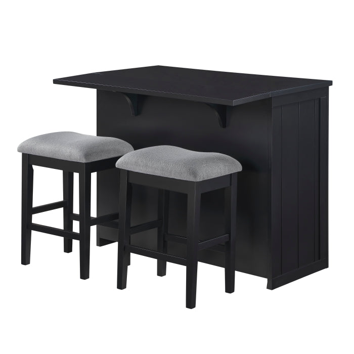 4017BK-24 Counter Height Stool, Set of 2 - 4017BK-24