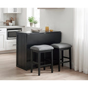 4017BK-24 Counter Height Stool, Set of 2 - 4017BK-24