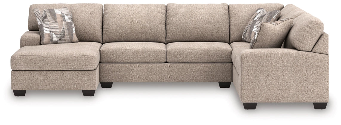 Newellen Hemp 3-Piece LAF Sectional with Chaise