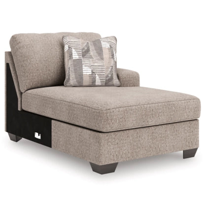 Newellen Hemp 3-Piece Sectional with Double Chaise