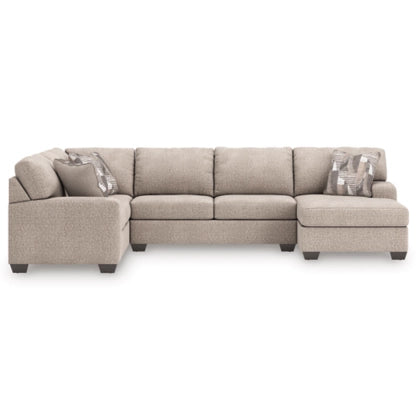 Newellen Hemp 3-Piece RAF Sleeper Sectional with Chaise