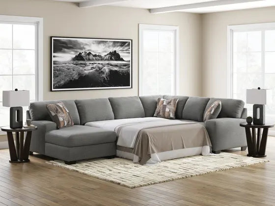 Clarington 3-Piece LAF Sleeper Sectional with Chaise