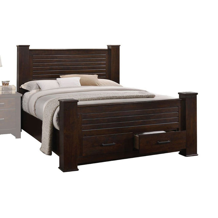 Emily Brown Platform Storage Bedroom Set