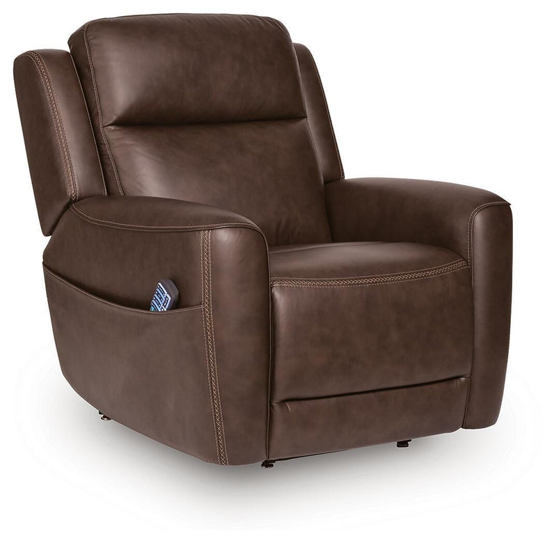 4Z-Tribano Espresso Power Lift Recliner - PCU1530112