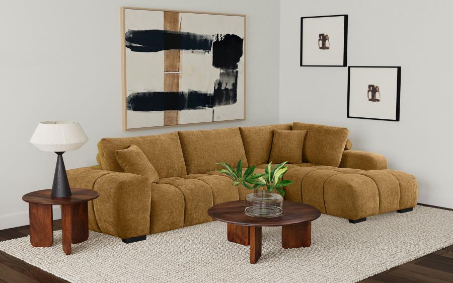 Camacho Upholstered Amber Sectional