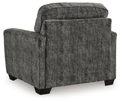 Lonoke Gunmetal Sofa, Loveseat and Oversized Chair from Ashley - Lara Furniture