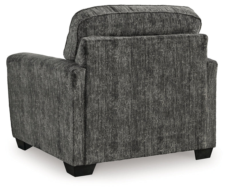 Lonoke Gunmetal Sofa, Loveseat and Oversized Chair from Ashley - Lara Furniture