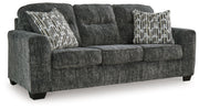 Lonoke Gunmetal Sofa, Loveseat and Oversized Chair from Ashley - Lara Furniture