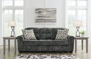 Lonoke Gunmetal Sofa, Loveseat and Oversized Chair from Ashley - Lara Furniture