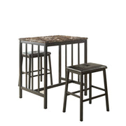 5106BK 3-Piece Pack Counter Height Set - 5106BK
