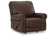 Colleton Dark Brown Sofa and Recliner -  Ashley - Lara Furniture