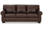 Colleton Dark Brown Sofa and Recliner -  Ashley - Lara Furniture