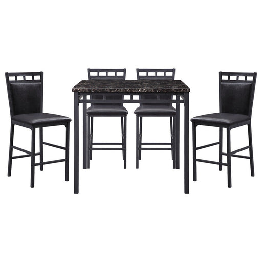 5275-36 5-Piece Pack Counter Height Set, Faux Marble Top - 5275-36