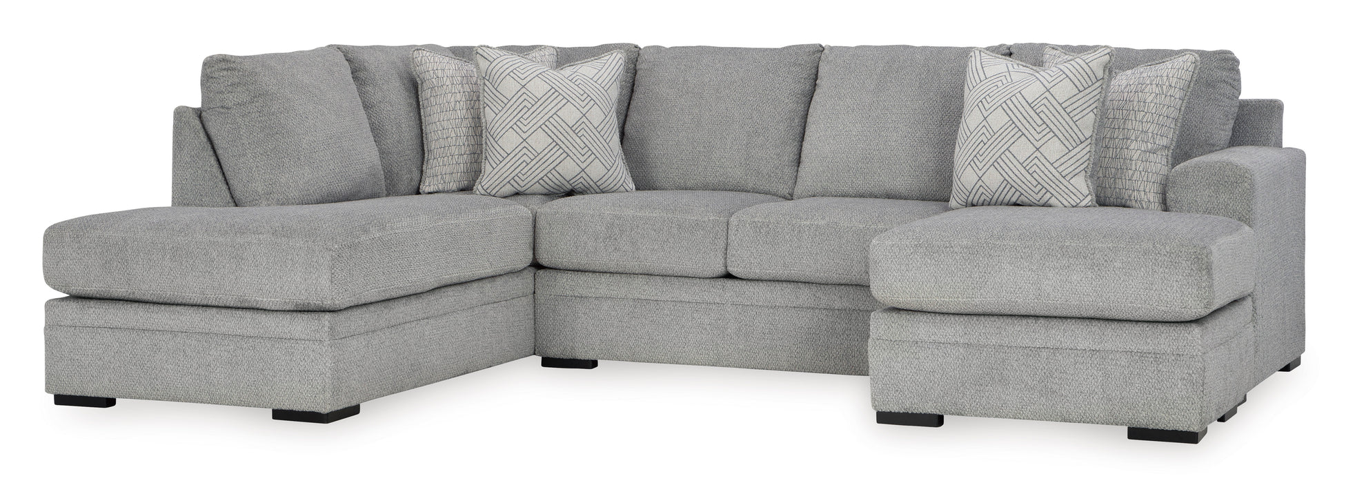 Casselbury Cement 2-Piece LAF Sectional with Chaise