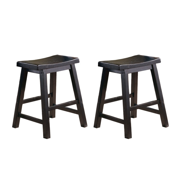5302BK-18 18 Dining Stool, RTA, Set of 2 - 5302BK-18