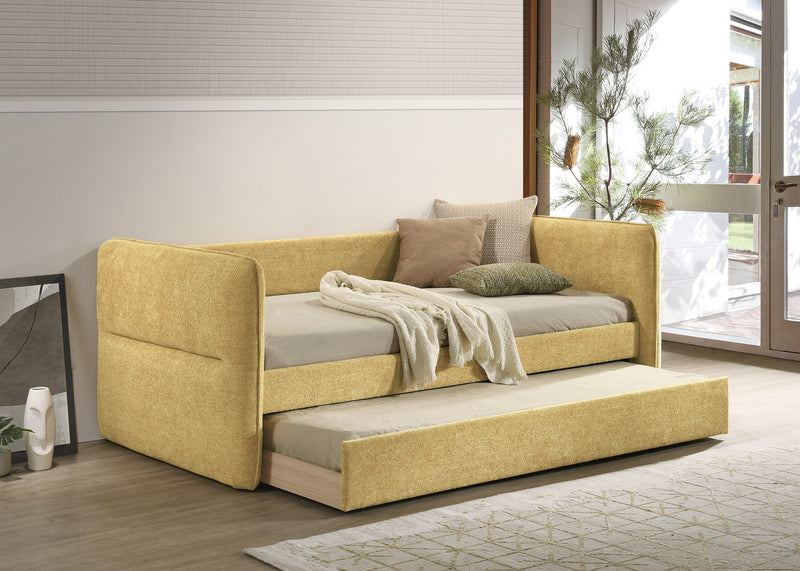 Philipa Gold Daybed with Trundle from Crown Mark - Lara Furniture