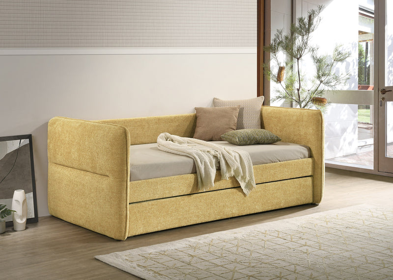Philipa Gold Daybed with Trundle from Crown Mark - Lara Furniture