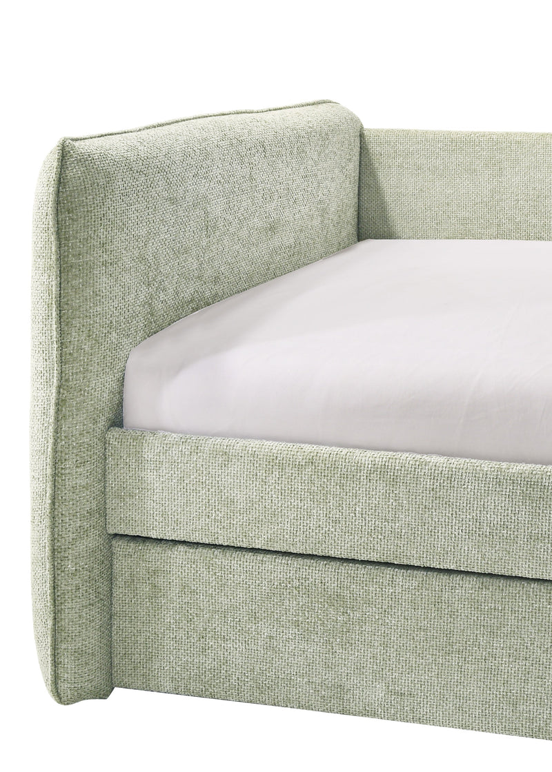 Philipa Light Green Daybed with Trundle from Crown Mark - Lara Furniture