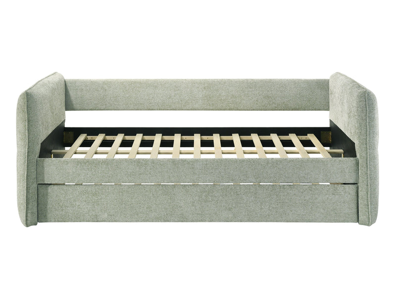 Philipa Light Green Daybed with Trundle from Crown Mark - Lara Furniture