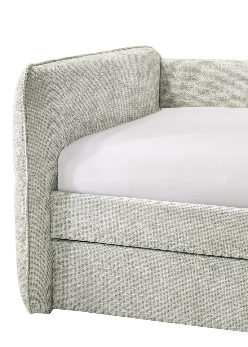 Philipa Light Gray Daybed with Trundle from Crown Mark - Lara Furniture