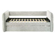 Philipa Light Gray Daybed with Trundle from Crown Mark - Lara Furniture
