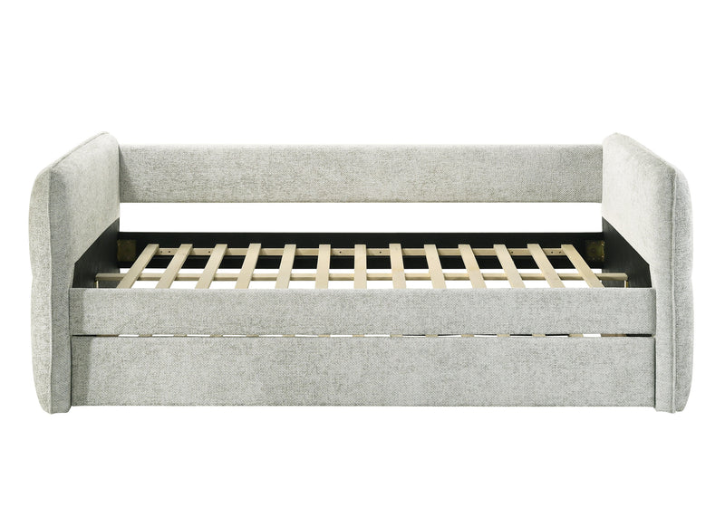 Philipa Light Gray Daybed with Trundle from Crown Mark - Lara Furniture