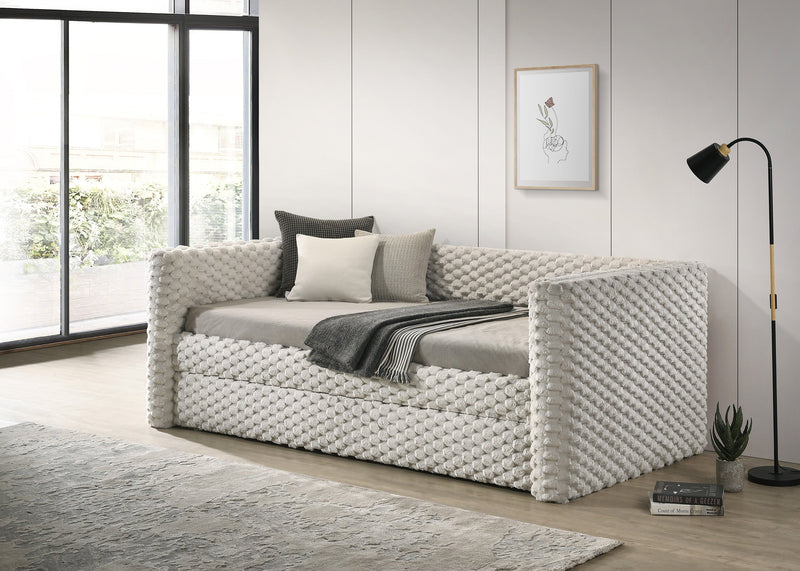 Brielle Dove Daybed with Trundle from Crown Mark - Lara Furniture