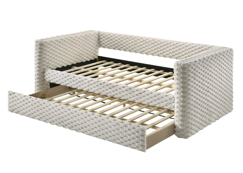 Brielle Dove Daybed with Trundle from Crown Mark - Lara Furniture