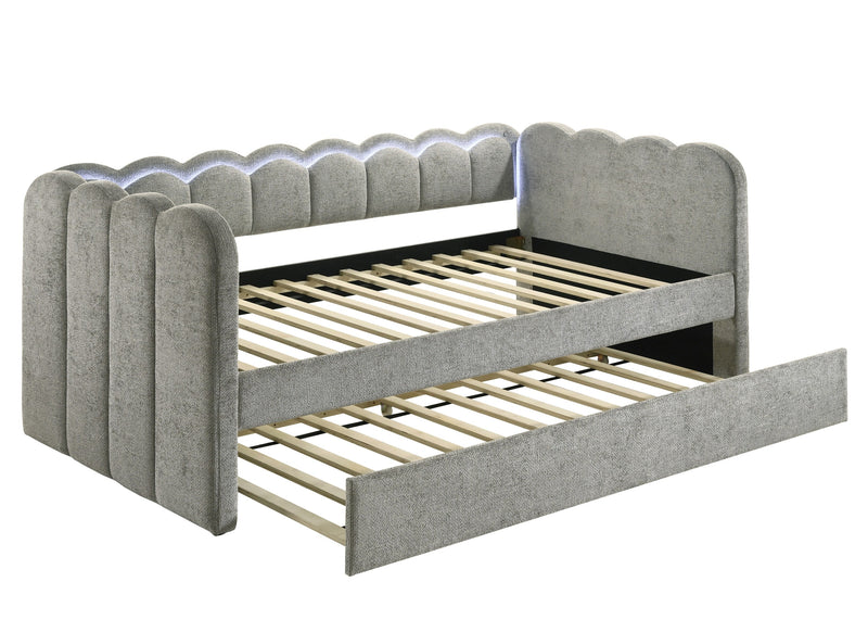 Melody Light Gray Daybed from Crown Mark - Lara Furniture