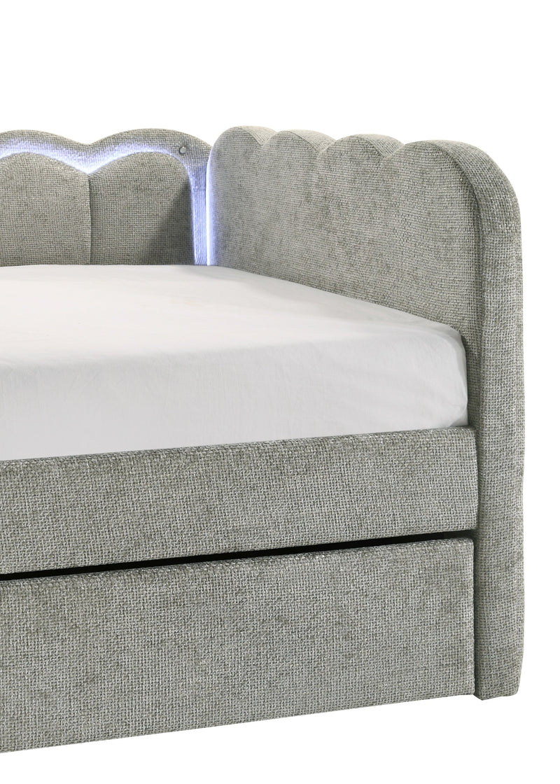 Melody Light Gray Daybed from Crown Mark - Lara Furniture
